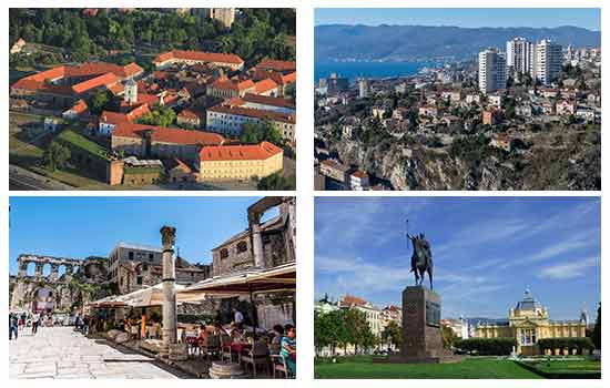 Rijeka-Split-Zagreb-Osjek